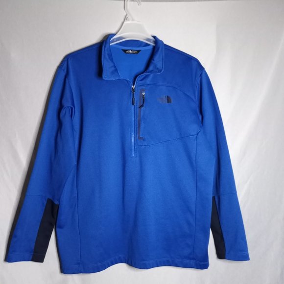 The North Face Men's Blue Long Sleeve 1/4 Zip Athletic Athleisure Sweatshirt XXL - Picture 4 of 8